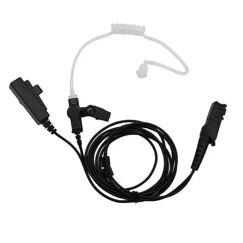 Air Tube Earpiece Headset PPT Mic Microphone for Motorola XPR3500 XIR P6620 P6600 DP2400 DP3661 E8600 MTP3150 MTP3500 Radio