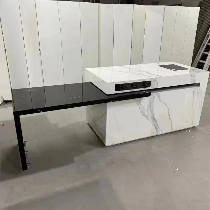 

Кухонный шкаф с выдвижными ящиками для хранения, столешницей с краном и раковиной, мебельный элемент