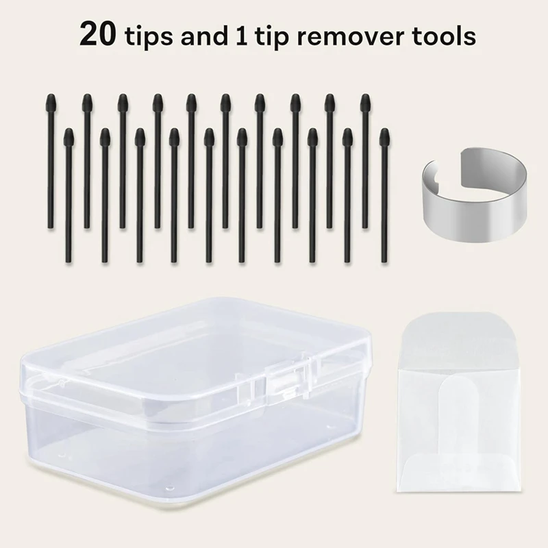 Punte di ricambio per penna Notevole 2 penne: sensibilità alla pressione 4096 e supporto per scrittura inclinabile, con strumento per la rimozione dei pennini