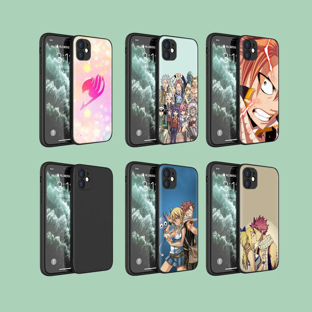 Black Protective Case for Xiaomi Poco M6 F5 F6 Pro C65 C55 C50 C51 5G Lucy Natsu Fairy Tail