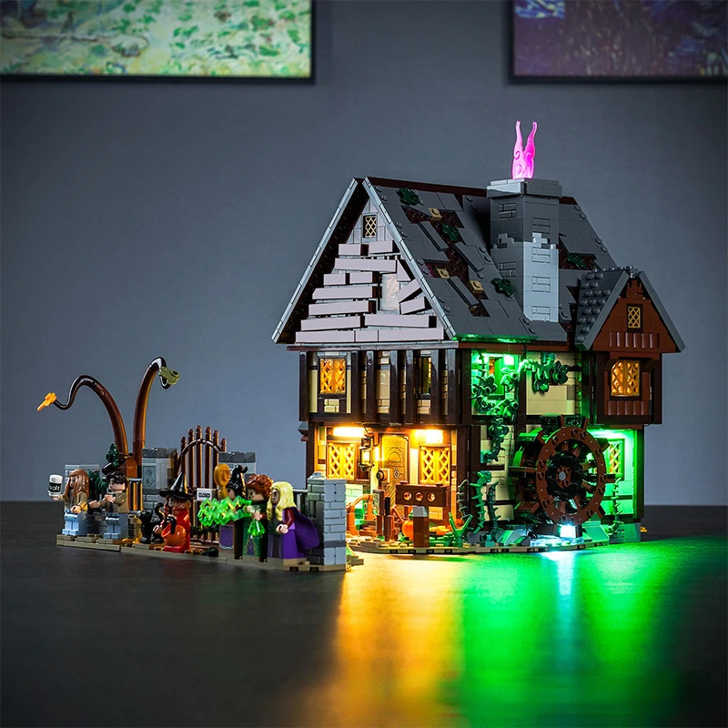 No Bricks Led Light Kit for Hocus Pocus: The Sanderson Sisters\' Cottage 21341