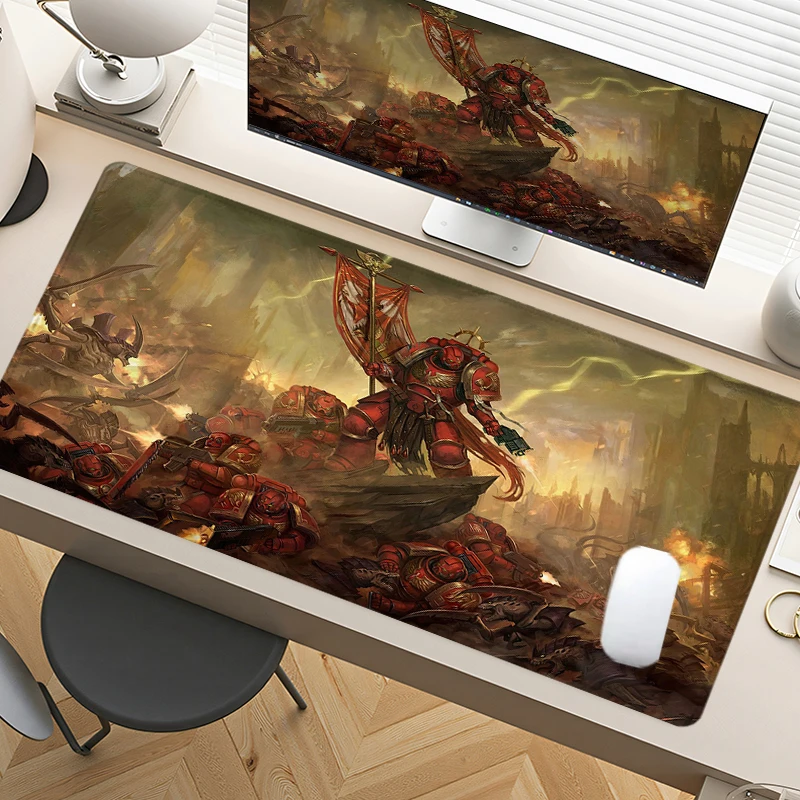 

Mystery Demon Mouse Pad Large Desk Accessories Desk Pad Rubber Base with Stitched Edge Mousepad Non-Slip Mousepad for Office