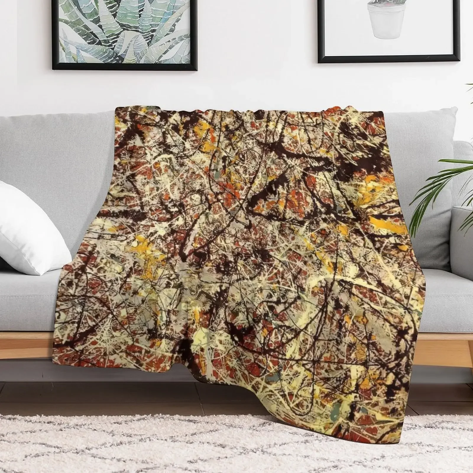 Jackson Pollock Painting, Jackson Pollock Artwork, Jackson Pollock Art Style Throw Blanket Weighted Moving Blankets