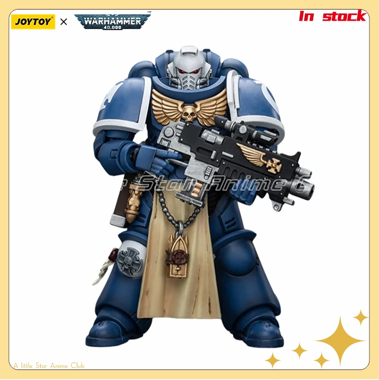 

Фигурка JOYTOY 1/18 WARHAMMER 40000 Ultramarines Sternguard Veteran с болтовой винтовкой