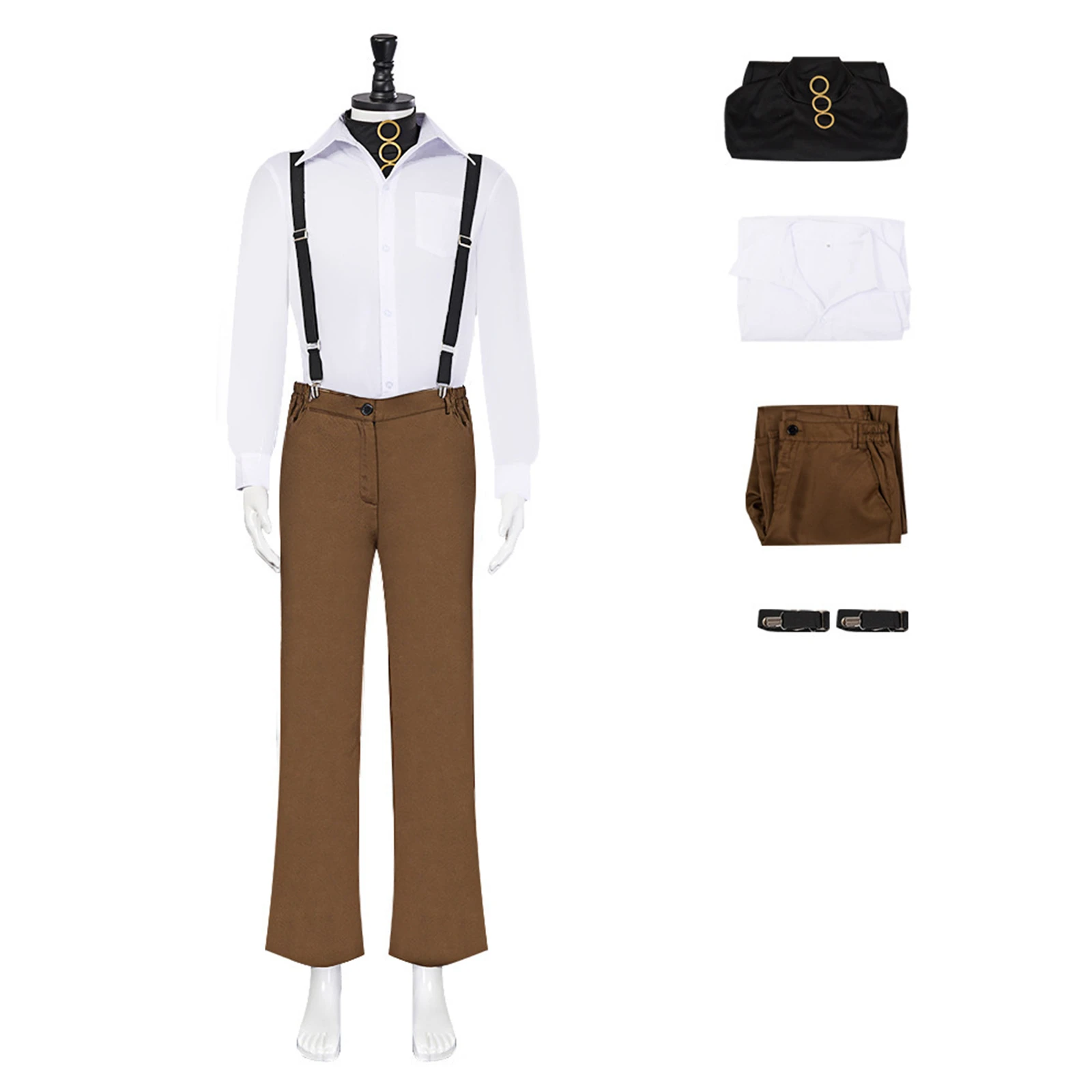 Film Edward Johnson Cosplay Kostüm Overalls Stram pler Hosenträger für Männer Halloween Karneval Party Uniform Anzug