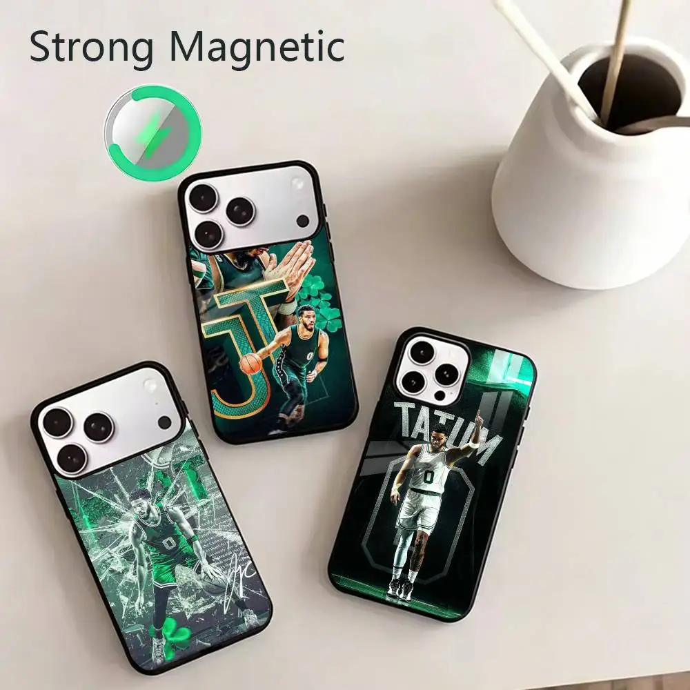

Basketball Jayson T-Tatum Phone Case For iPhone 17,16,15,14,13,12,11Plus,Pro,Max for Magnetic Wireless Charging
