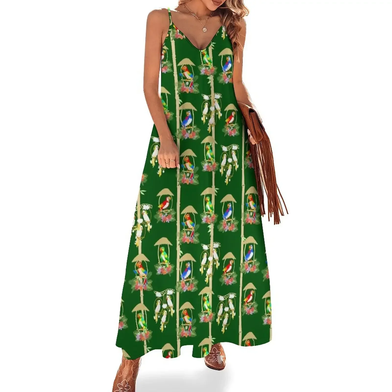 

Tiki Room Birds Sleeveless Dress Dress for girls elegant guest wedding dress prom dresses