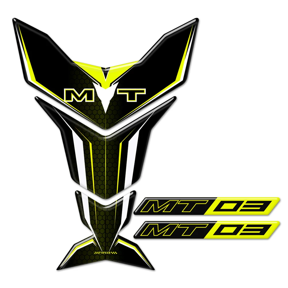 Motorcycle 3D Stickers Tank Pad Protector Fairing Accessories Decals Fender Windshield Handguard For MT03 MT-03 MT 03