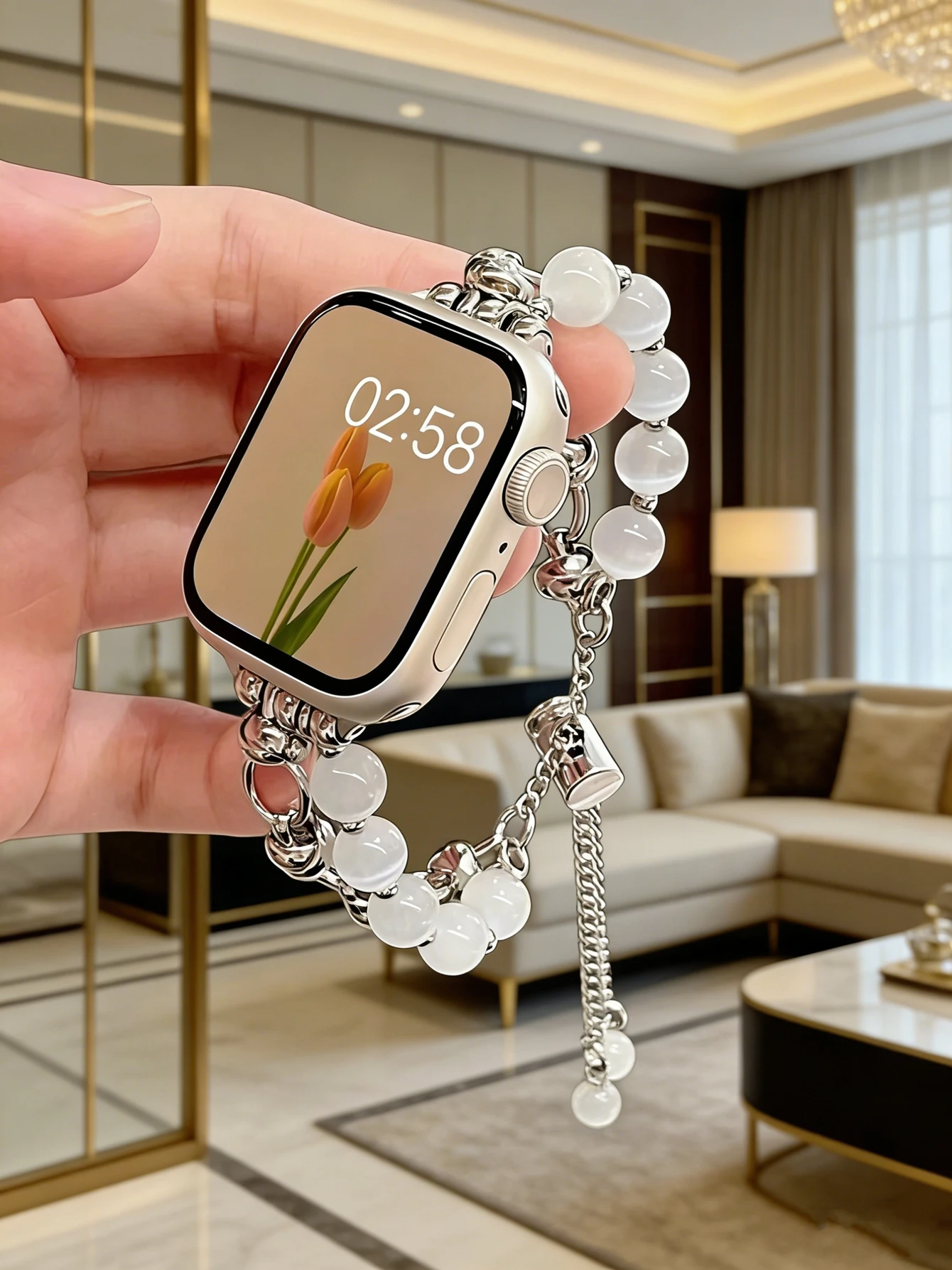 

Correa For Apple Watch band link for women Series Ultra 11/10/9/8/7/6/5/4/3/2/1 SE 38mm 40mm 41mm 42mm 44mm 45mm 46mm 49mm