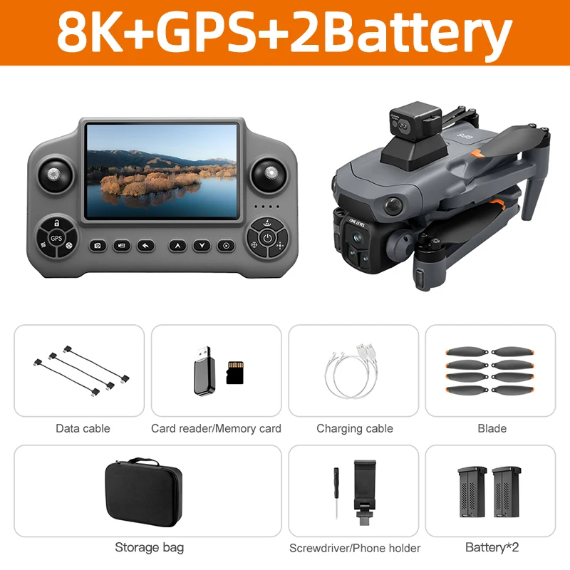 Xiaomi Mijia V918 3S GPS Drone 8K Professionele Camera Antenne FPV Borstelvermogen Laser Obstakel met Groot Scherm RC Opvouwbaar 2026