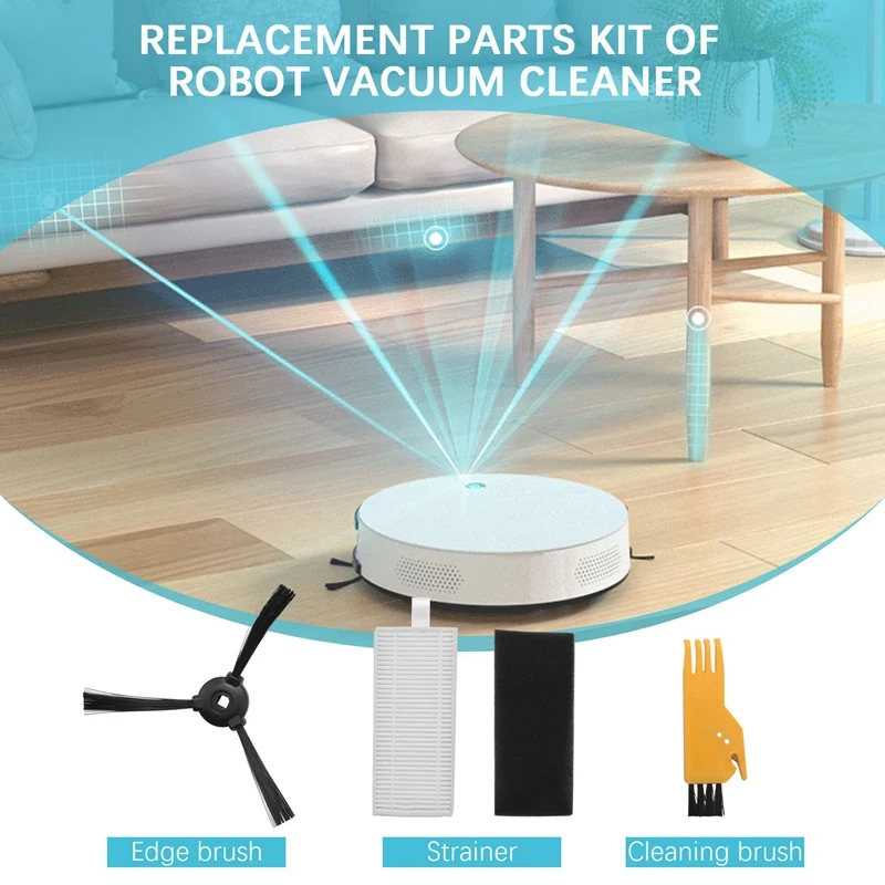 10 Filters & 10 Side Brushes for M201 T700 M520 M571 M501B M301 Robot Vacuum Cleaner Replacement Accessories Kit-Hot