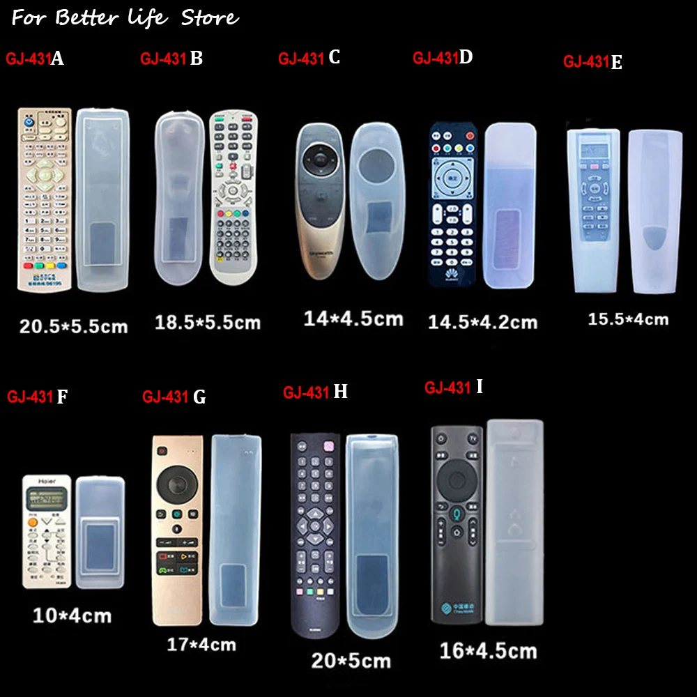 19 Size Dust Protect Protective Storage Bag Portable Silicone Air Condition Control Case TV Remote Control Cover 23cm 20cm 15cm