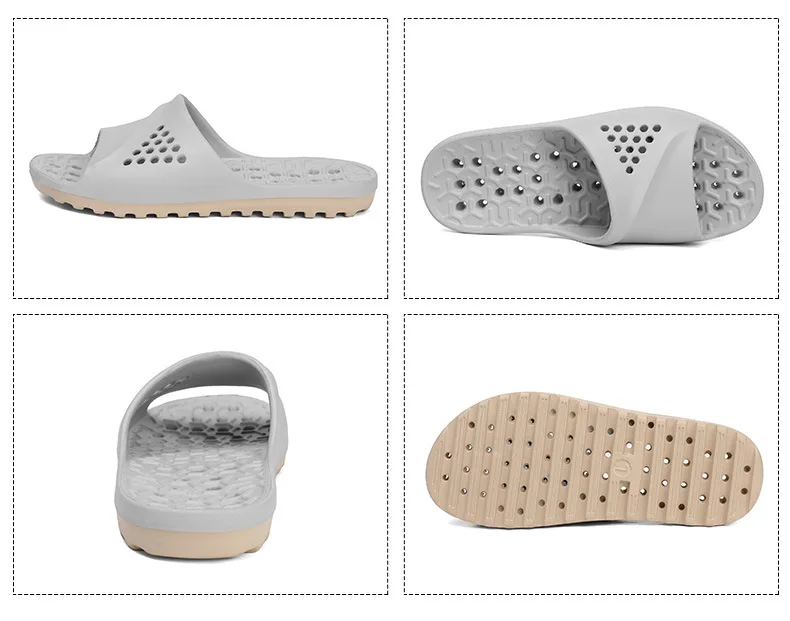 Pantuflas Antideslizantes para Parejas, para Baño, Interior y Exterior, Sandalias Planas de Verano, Pantuflas Suaves de EVA