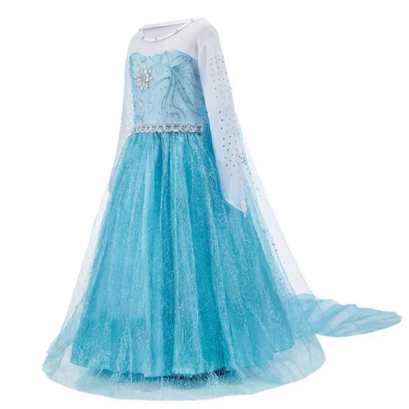 3 4 5 6 7 8 9 10 Years Children Princess Kids Rhinestones Cosplay Dress Up Little Girls Summer Costume Halloween Party MN9