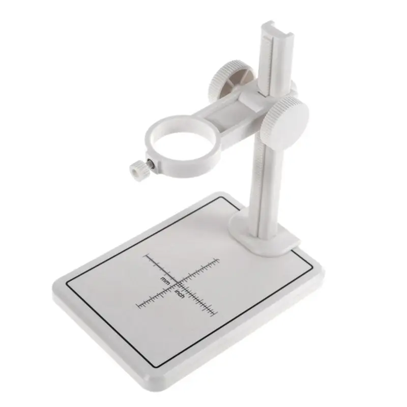 Microscope Stand With Scale Adjustable Stand Holder Bracket Large Base Microscope Endoscope Holder Stand-AT30