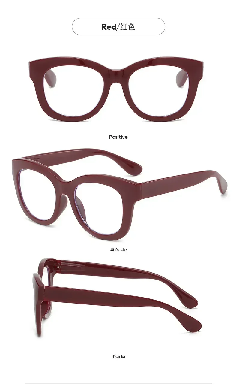 Retro und modische Damen-Lesebrillen und Hyperopie-Brillen mit hochauflösenden, blaulichtfilternden Gläsern, unisex – Detail 15
