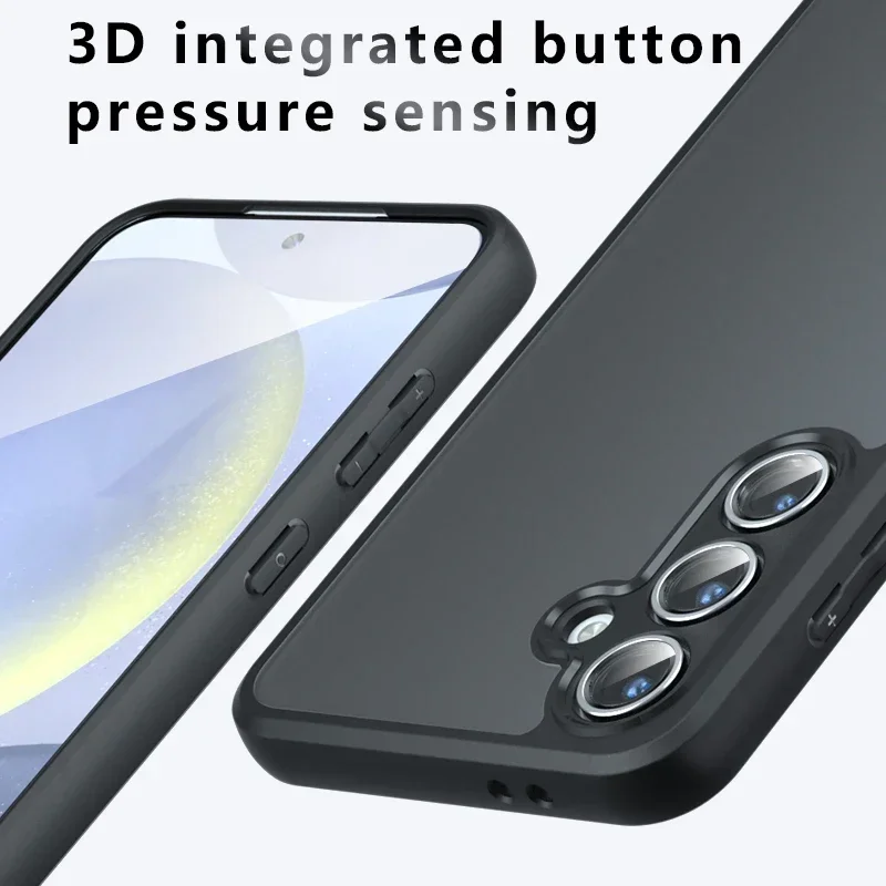 Case For Samsung Galaxy A14 A24 A34 A54 A15 A25 A35 A55 A16 A26 A36 A56 M15 M35 M55 5G Skin Feel Matte TPU Plastic Back Cover