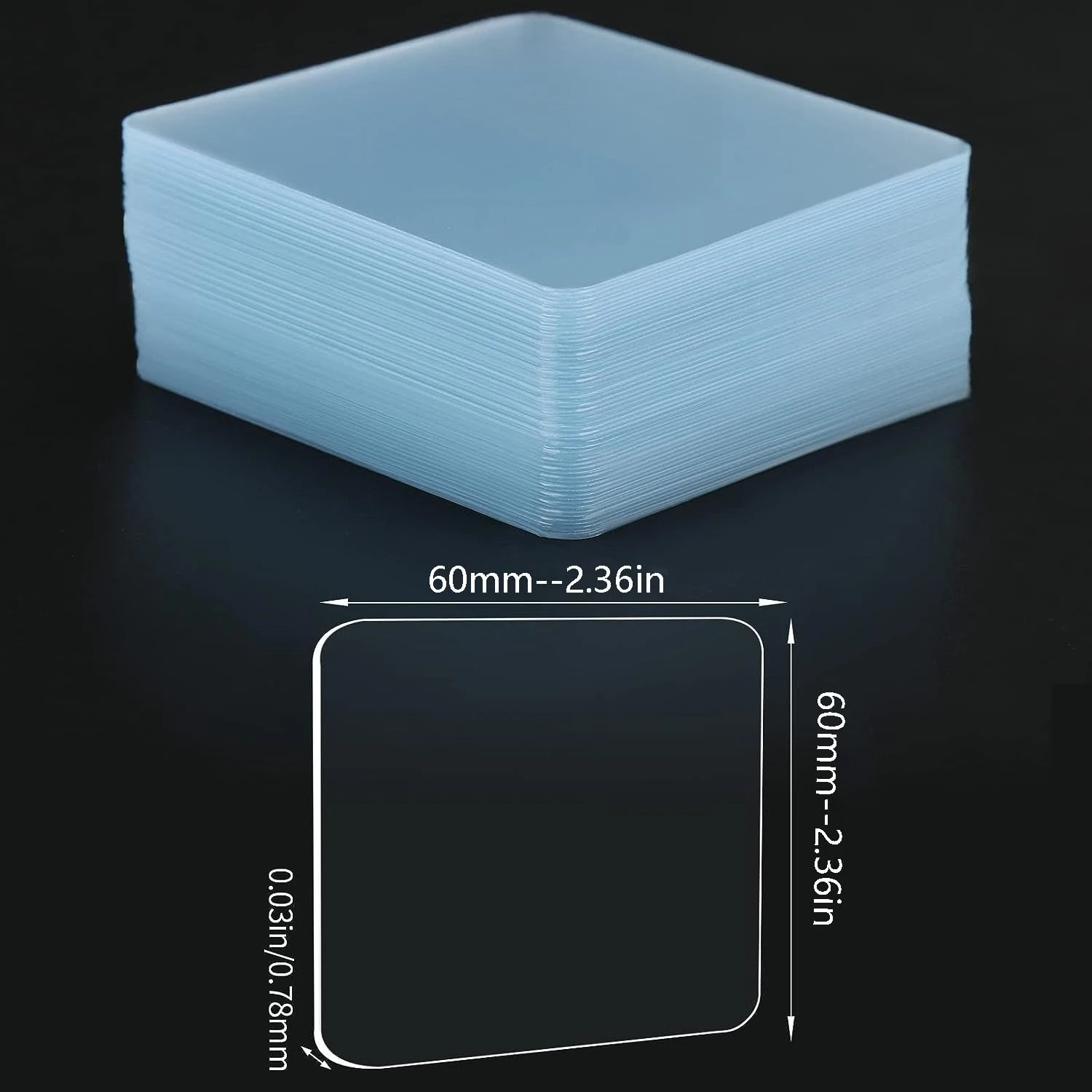 50 قطعة من شريط نانو عالي التحمل - لاصق قوي على الوجهين، بدون بقايا، شفاف وقابل للإزالة لجميع الأسطح والمنزل والسيارة، DIY