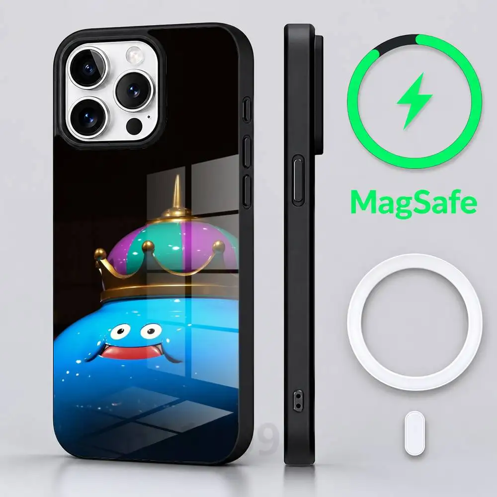 D-Dragon Quest Slime Phone Case For iPhone 17 Air 16 15 14 13 12 11 Pro PROMax Plus Mini Magsafes Wireless Charging Cover