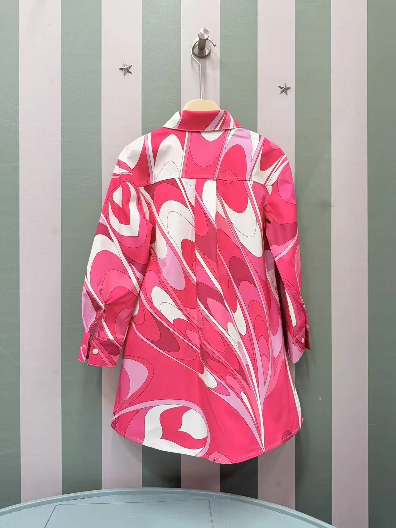 Shirt collar autumn pink shirt dress elegant children's girls dance party holiday dress girls party princess dress high quality