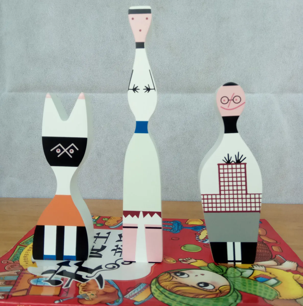 Cute Micro-landscape Wooden Ornaments, Creative Cartoon Doll Room Ornaments