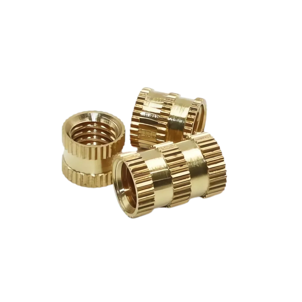 Brass Threaded Insert Nut Kit – 220PCS M2 M2.5 M3 M4 M5 M6 Heat-Insert Knurled Brass Nuts for 3D Printing Accessories