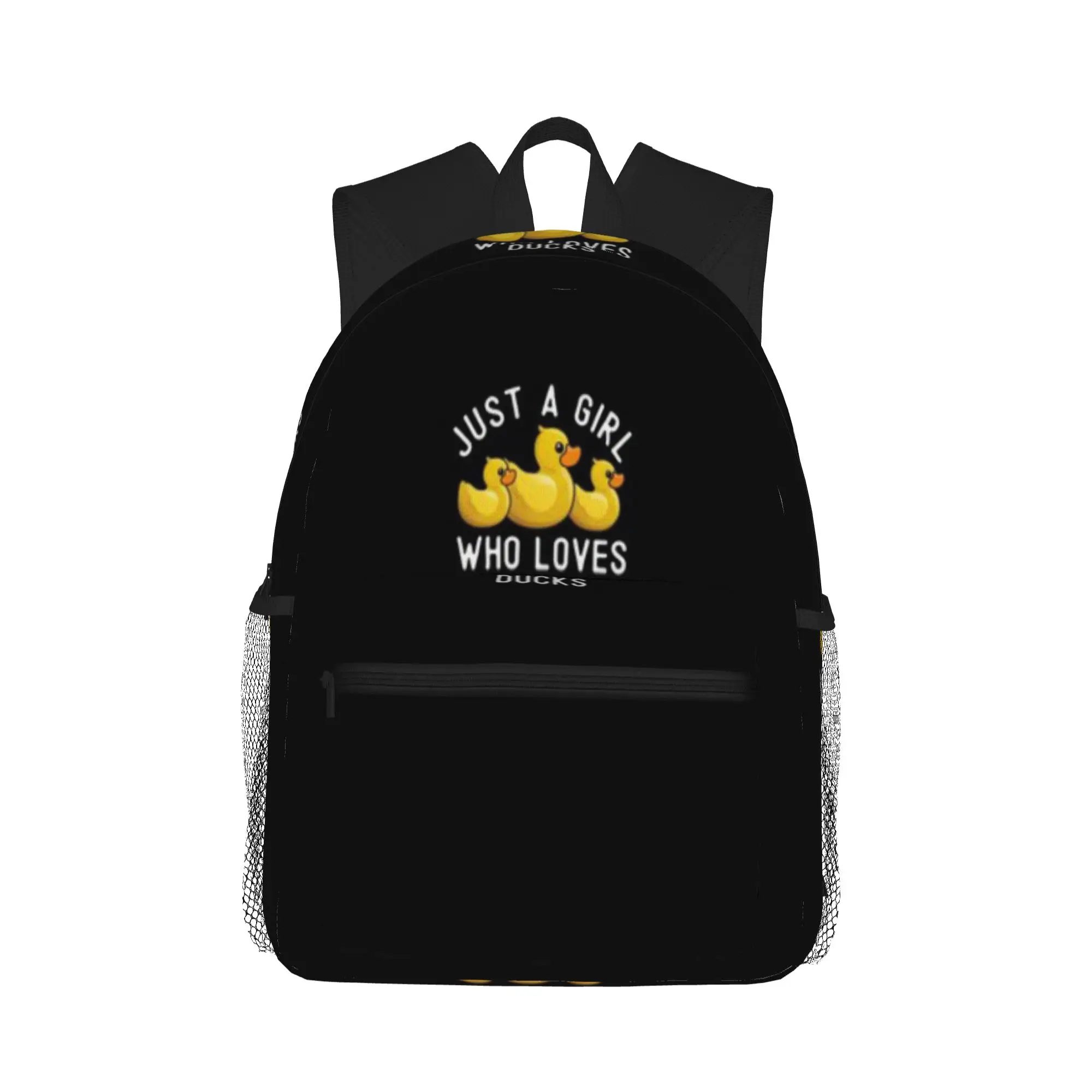 

Duck Lover Just A Girl Who Loves Ducks Cute Duck Gifts for Women Girls Casual Backpack for Students and Adults Bag