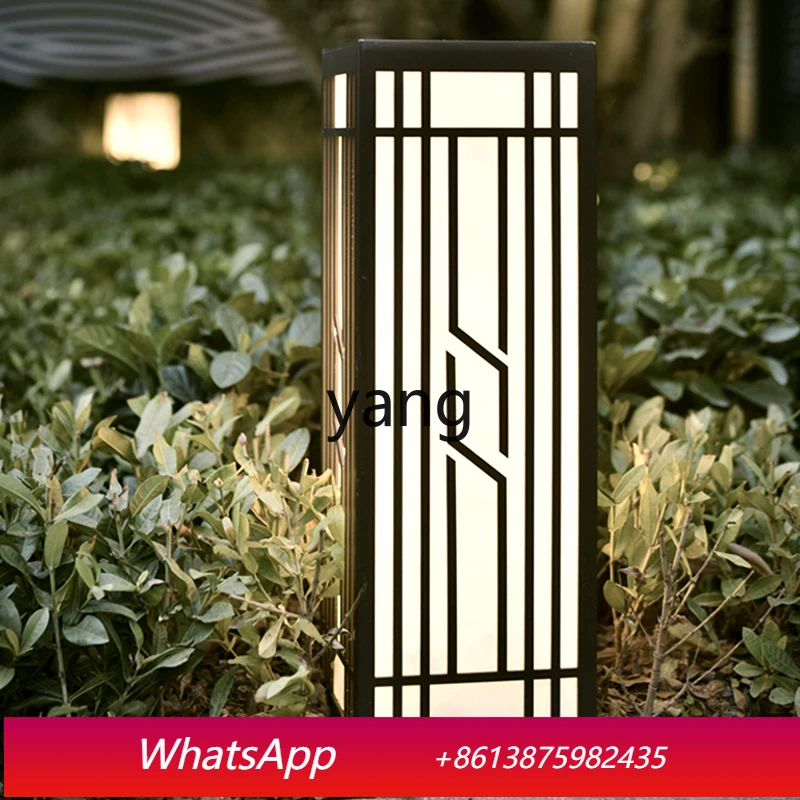 CX solar lawn ornament outdoor courtyard ornament villa garden decorative landscape square column