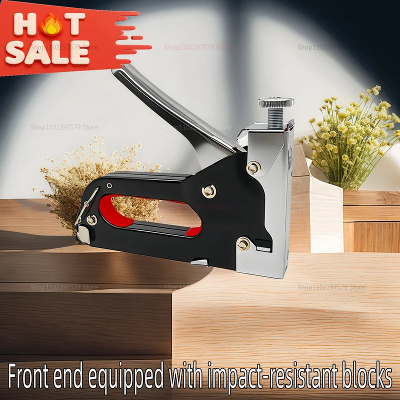Heavy Duty 3-in-1 Multifunctional Stapler Nail Gun Kit 600Pcs for Upholstery Woodworking Carpentry and Home Repair