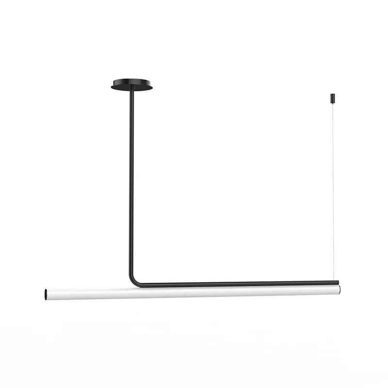 Nordic designer minimalist long one-word front desk chandelier