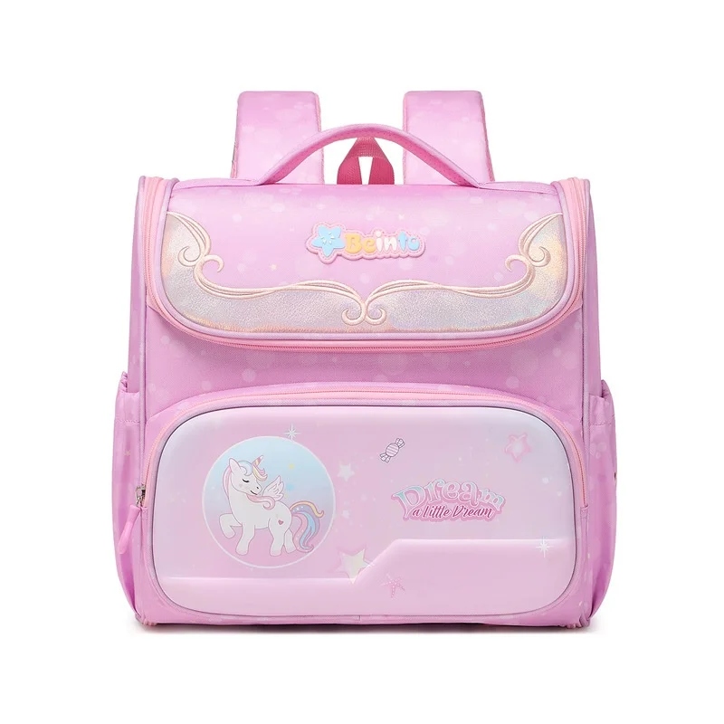 Horizontale Britischen Stil Mädchen Cute Unicorn Jungen Astronaut Schulranzen Neue Kinder Cartoon Rucksäcke High-kapazität Wasserdicht