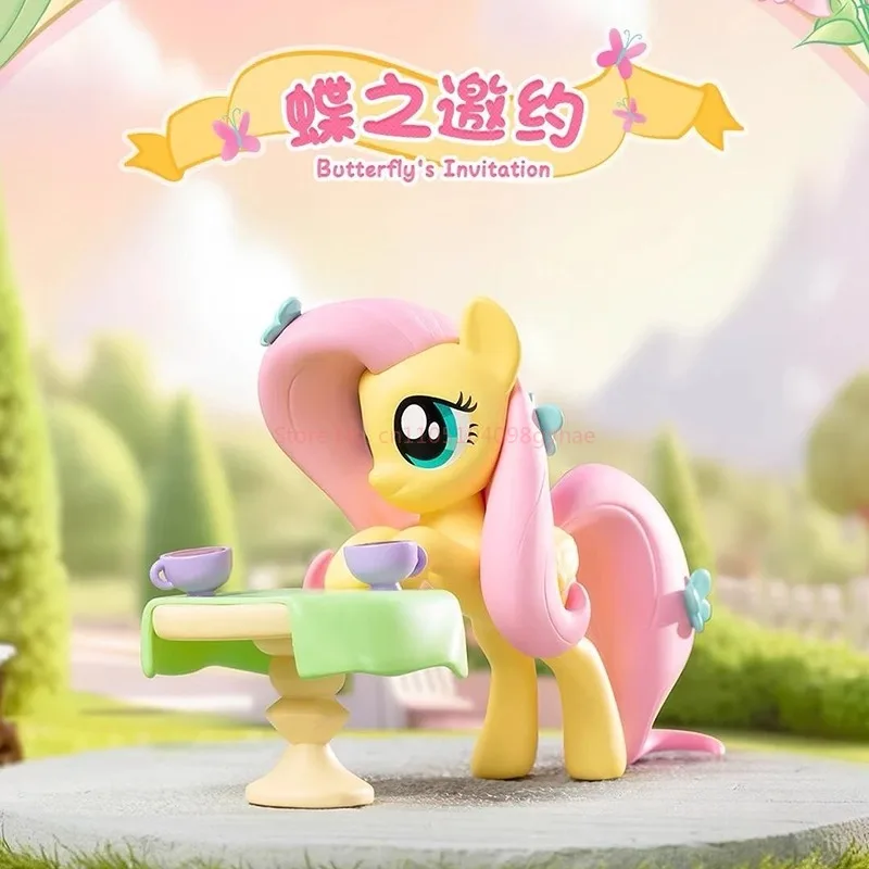 Genuine My Little Pony Fluttershy Sweet Diary Series Blind Box Ornament Action Figure Cartoon Decor CollectibleToy Surprise Gift