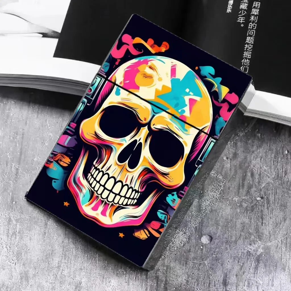 Horror Creative Style skull Coarse Cigarette box for 8mm 20Pcs Big Capacity Cigarette Holders Halloween Decor Smoking Gadgets