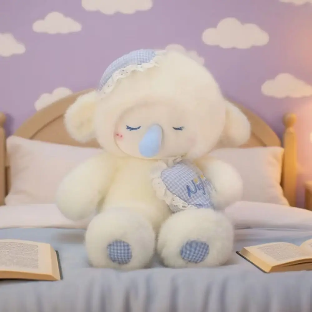 

Милая мягкая плюшевая овечка-компаньон с плюшевой соской, аниме-кукла-компаньон, подарок на день рождения для девочки