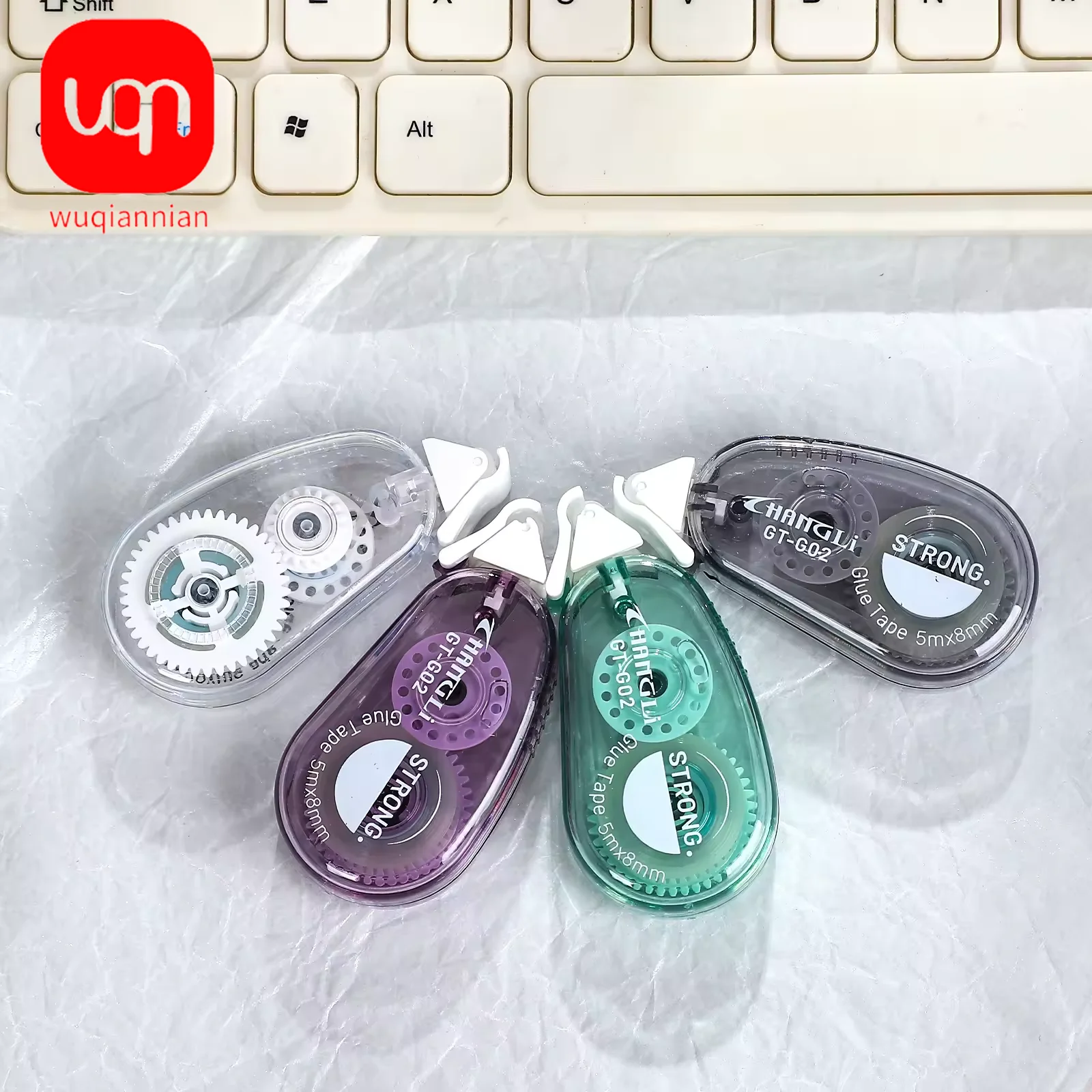 WQN-4PCS/SET Multi-functional Transparent Double-Sided Tape High Appearance Level Strong Hand Account Dot Glue School And Office