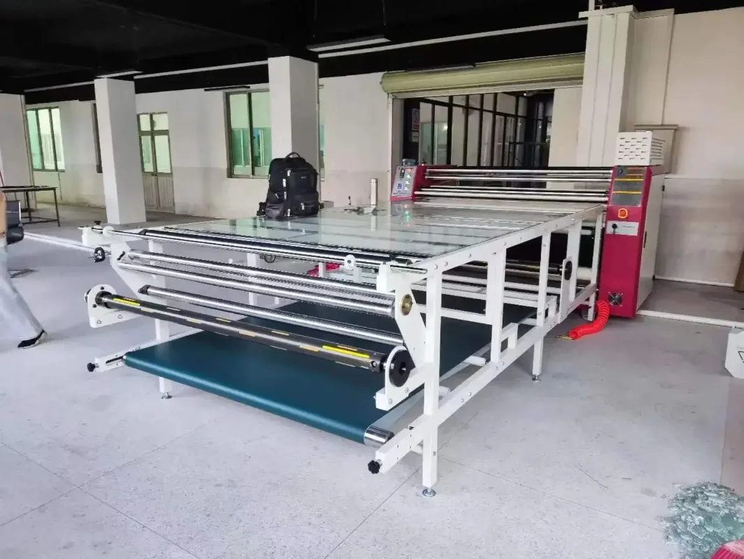 Venda quente 170cm de largura 420mm aquecimento de óleo multifuncional calandra sublimação rolo para rolo máquina de imprensa térmica