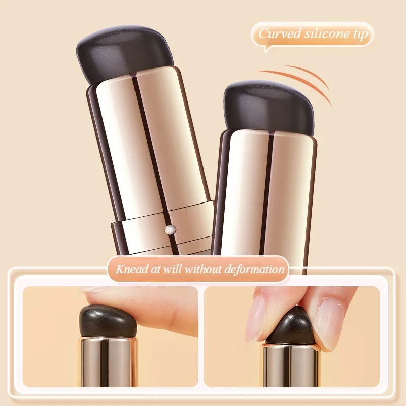 Mini pincel de silicona para labios, lápiz labial difuminado, corrector de cabeza redonda, pincel de maquillaje portátil profesional, herramienta auxiliar, nuevo