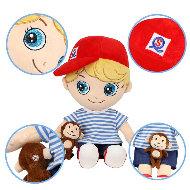 Poupées de grill de dessin animé mignon pour enfants, jouets en peluche de princesse pour bébé, cadeau d'anniversaire et de Noël, 40cm