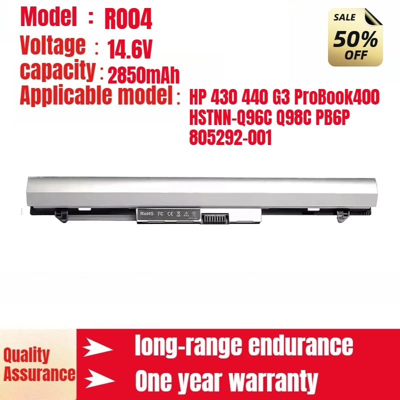 

Аккумулятор для ноутбука RO04 для HP 430 440 G3 ProBook 400 HSTNN-Q96C Q98C PB6P 805292-001, оригинальный аккумулятор