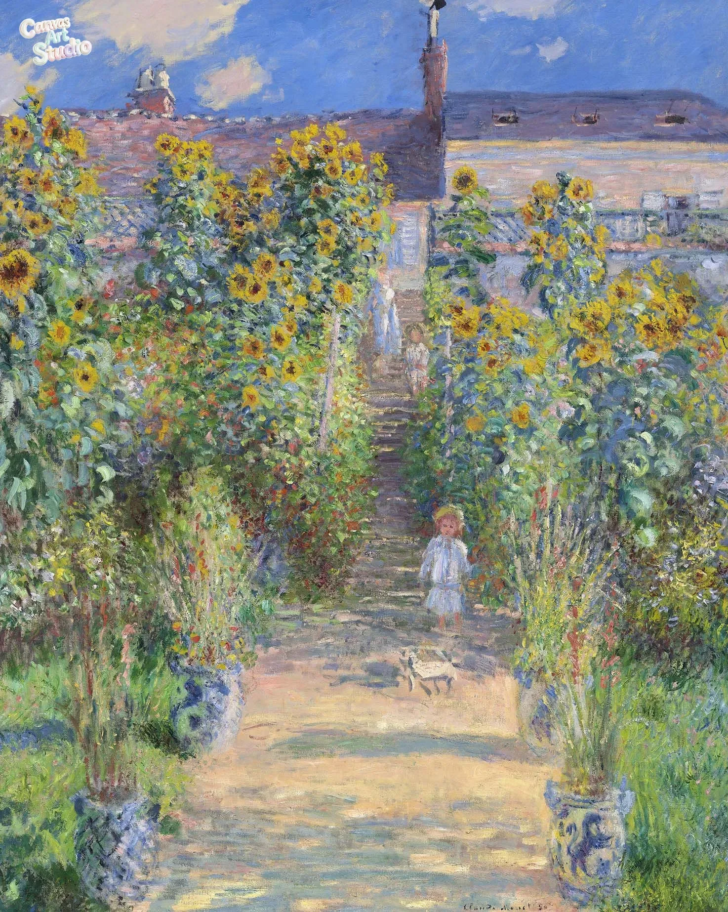 2026 Woman with A Parasol Claude Monet Poster Impressionist Landscape Canvas Painting Vintage Wall Art Picture Living Room Home