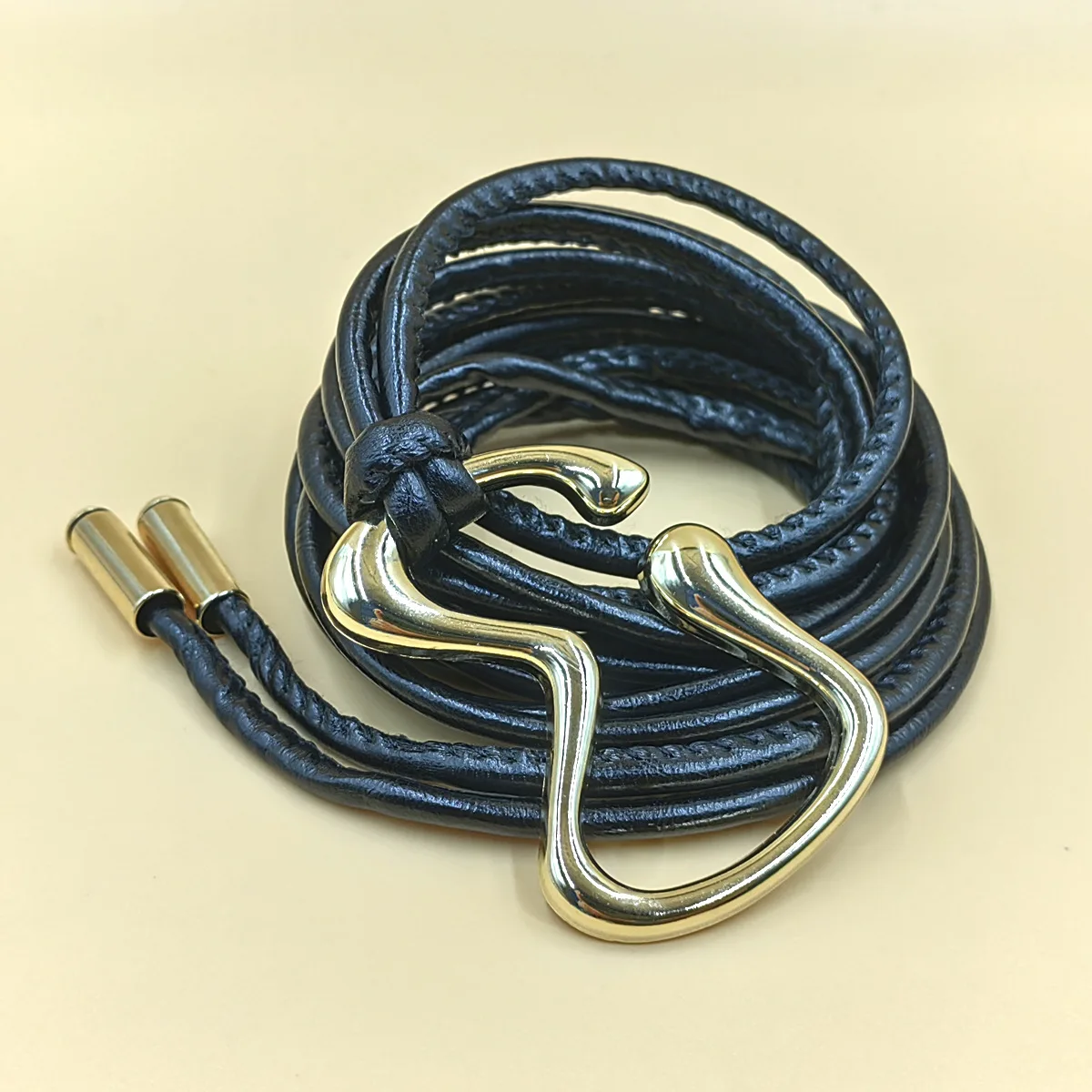 Cinturón anudado con cuerda de cuero para mujer coreana, cinturón fino, moda femenina, vestido sencillo, camisa, faja decorativa, correas de cintura