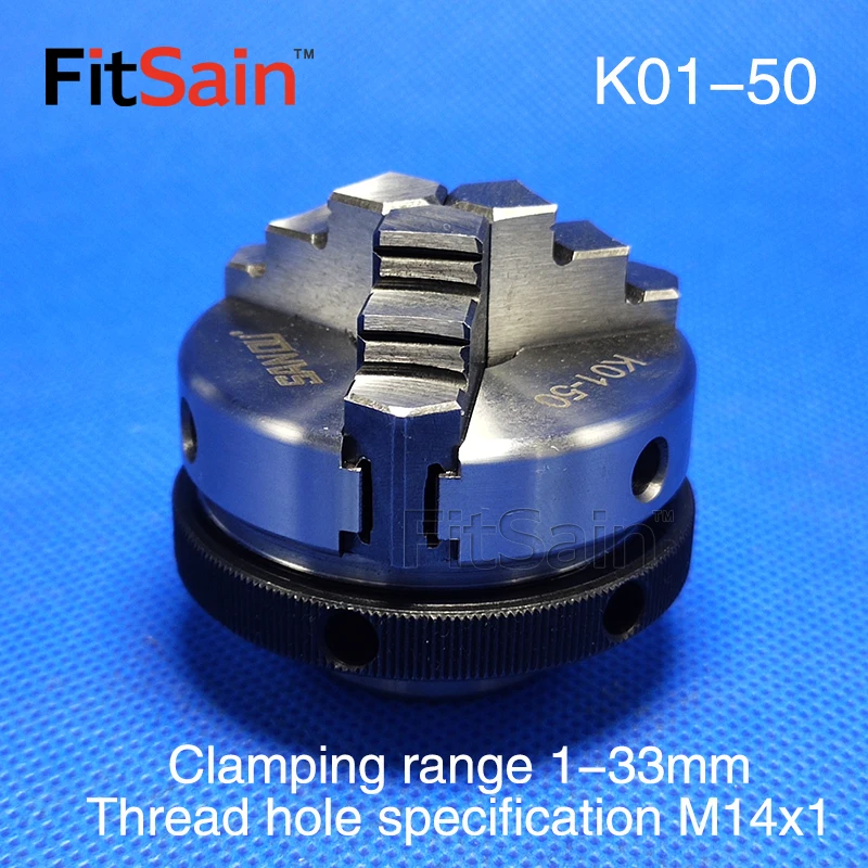 FitSain-K01-50 Three jaw chuck CNC mini SELF-CENTERING maiually operated chuck Bench Lathe