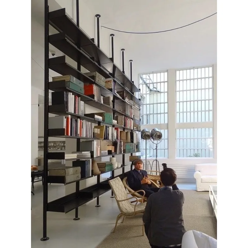 

Creative Internet celebrity bookshelf floor-to-ceiling simple living room display rack office partition shelf light