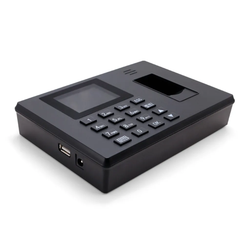 Multifunctional Fingerprint Attendance Machine Finger Scanning Plastic Fingerprint Time Clock Access Control Lunch Time Editor