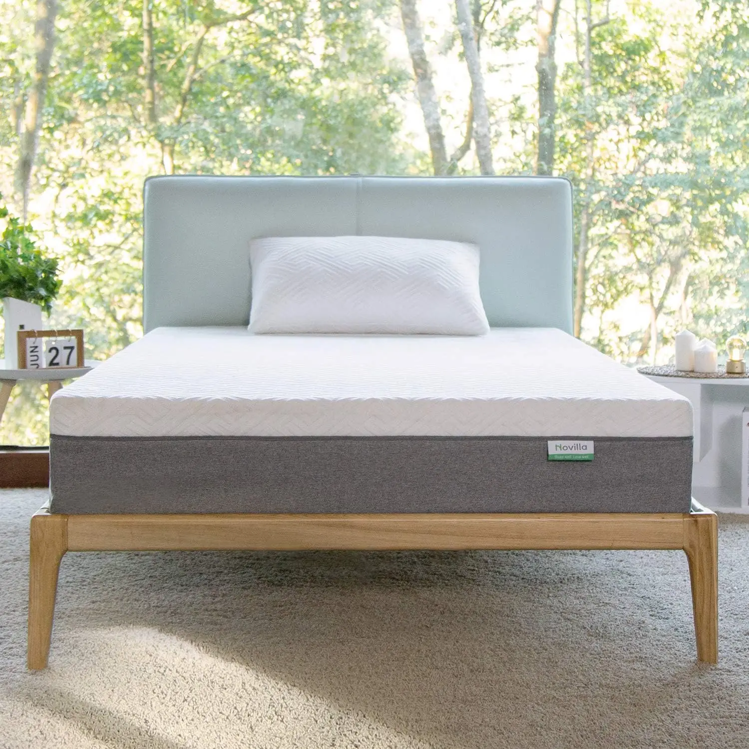 Novilla Full Size Mattress, 10 inch Full Gel Memory Foam Mattress for Cool Sleep & Pressure Relief, Medium Firm Mattress in a Bo