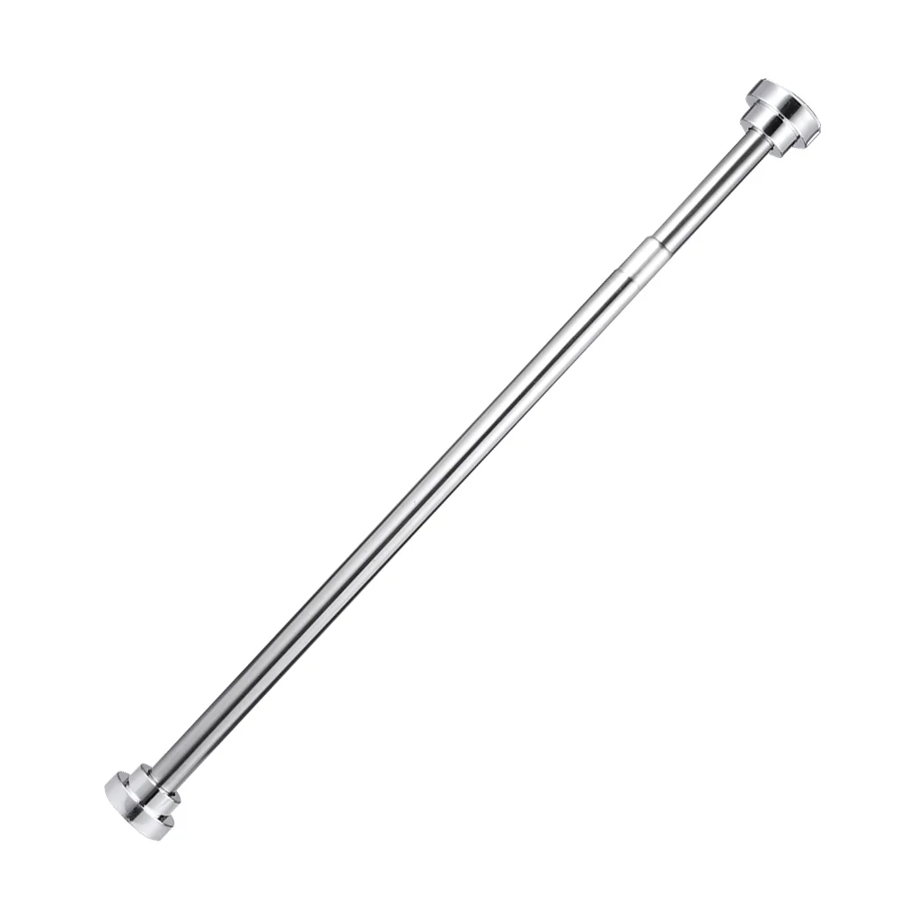 

Spring Tension Rod Retractable Stainless Steel Clothes Drying Rod Shower Curtain Rod Extendable Rail Bar for Bathroom