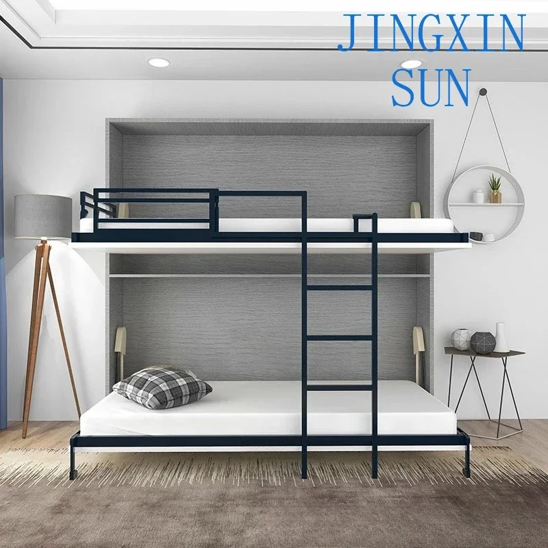 Multifunctional child and mother double invisible  rame upper and lower bunk children's double bed folding Mu