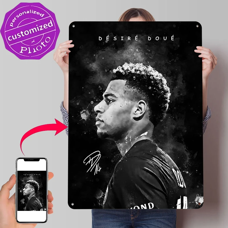 Desire Doue Portrait Metal Poster Customized Wall Art Retro Vintage Metal Signs for Man Cave Home Decor Room Decoration Items At
