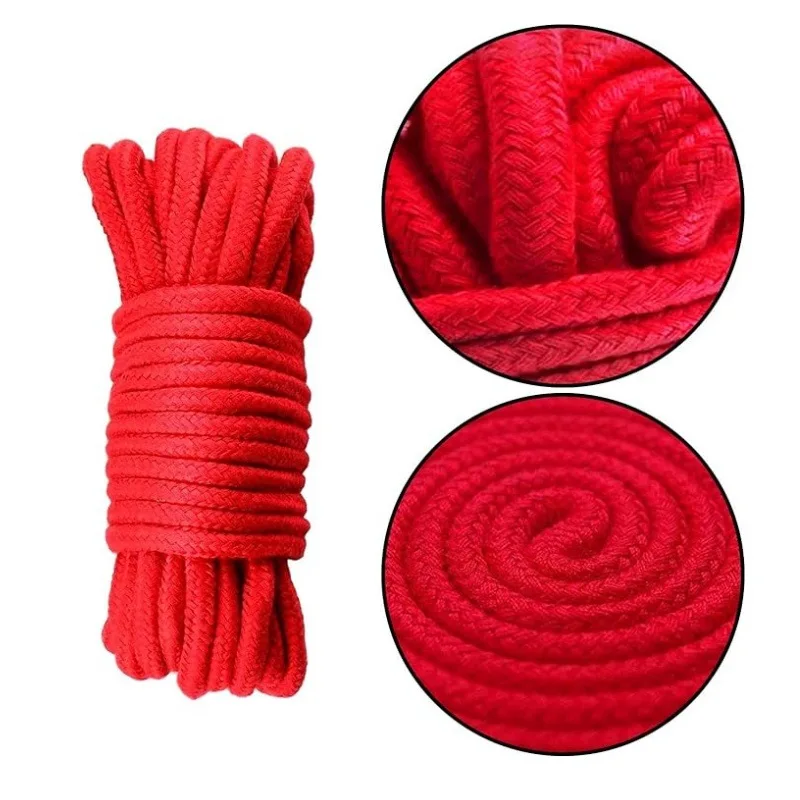 Men Women Fetish Bdsm Slave Role Play Binder Restraints Touch Tie Up Fun Exotic Shibari Accessory of Handcuffs Bondage Rope image 3