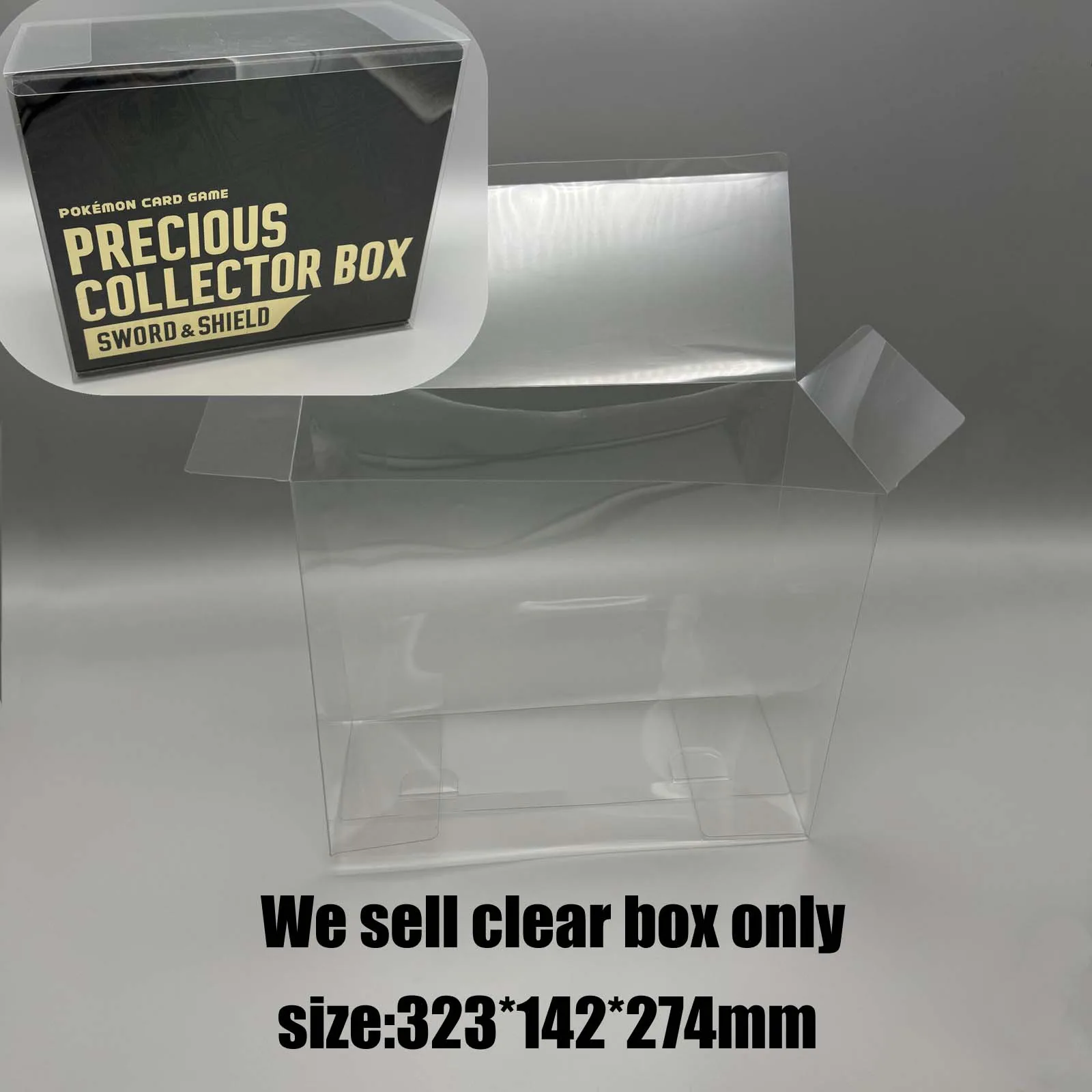 

10PCS For Poke-mon TCG Sword Shield Precious Collector Box Clear Protective Case for Japanese Black Gold Edition Display Storag